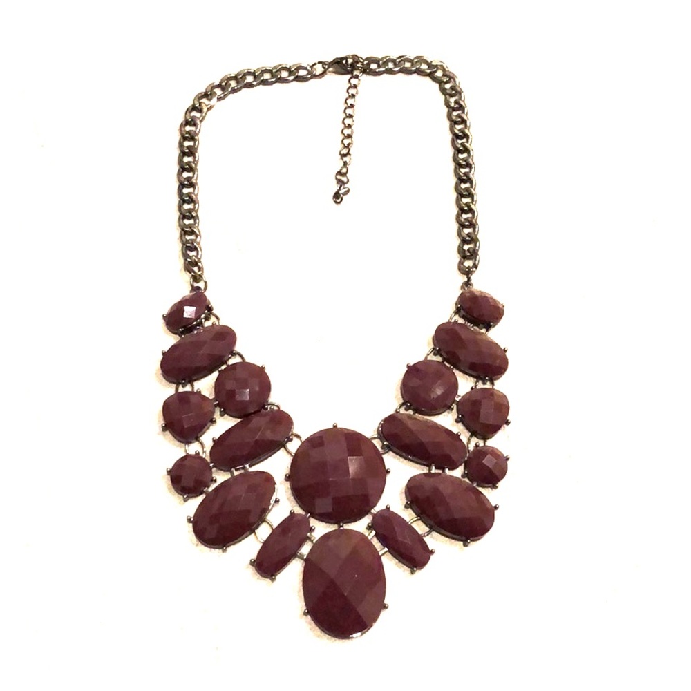 Purple Costume Jewelry Necklace